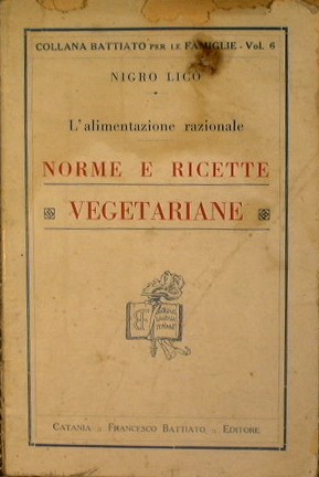 Uno dei primi libri italiani di promozione del vegetarianesimo. 